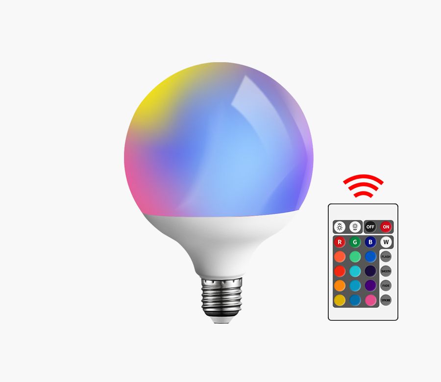 LED RGB Bulb Light G95 20W