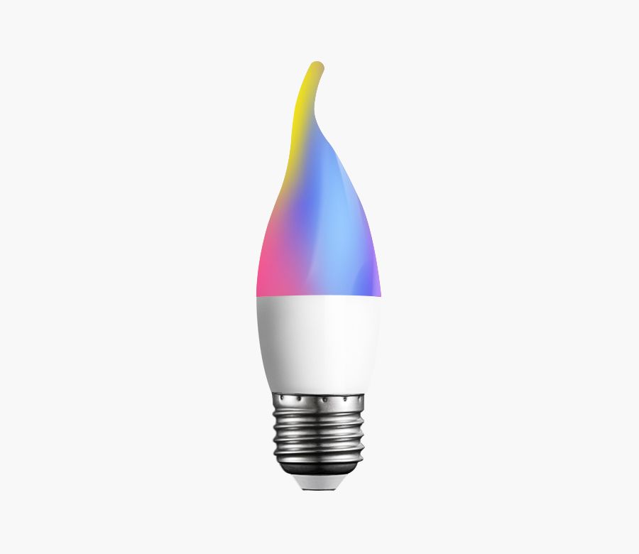 LED RGB Bulb Light C37 6W