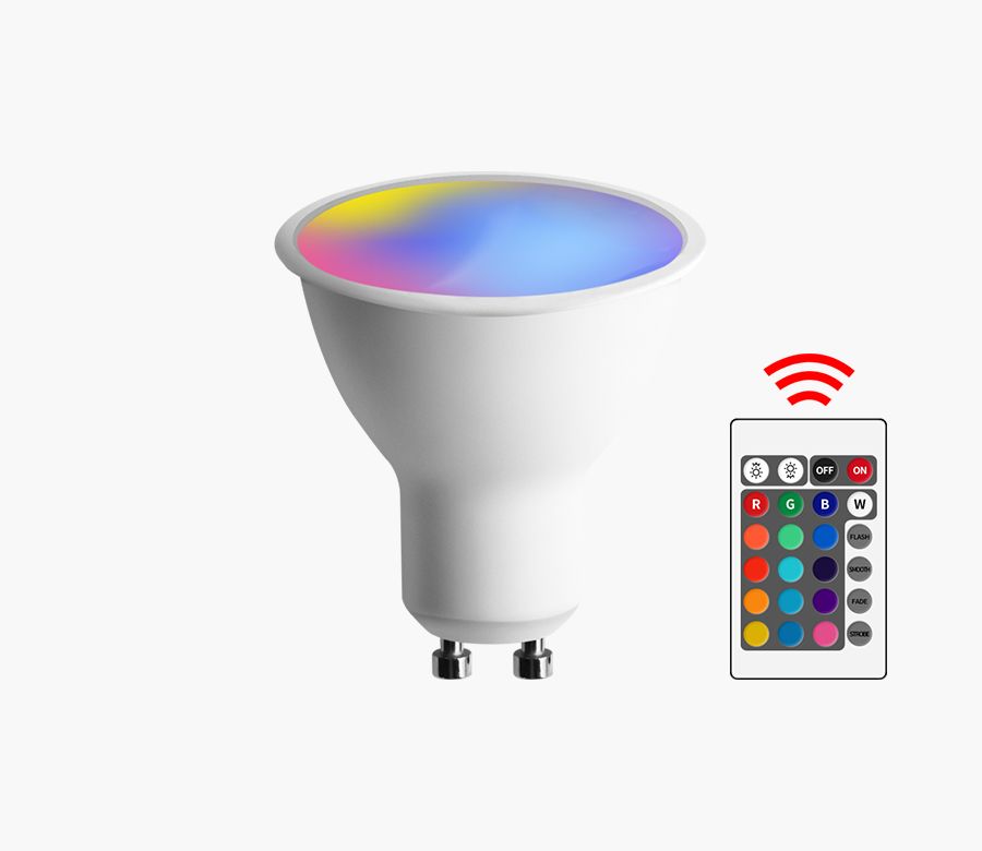 LED RGB Bulb Light GU10 MR16 6W