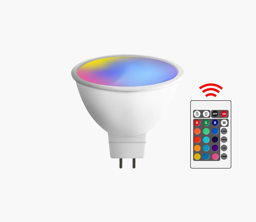 LED RGB Bulb Light GU10 MR16 6W