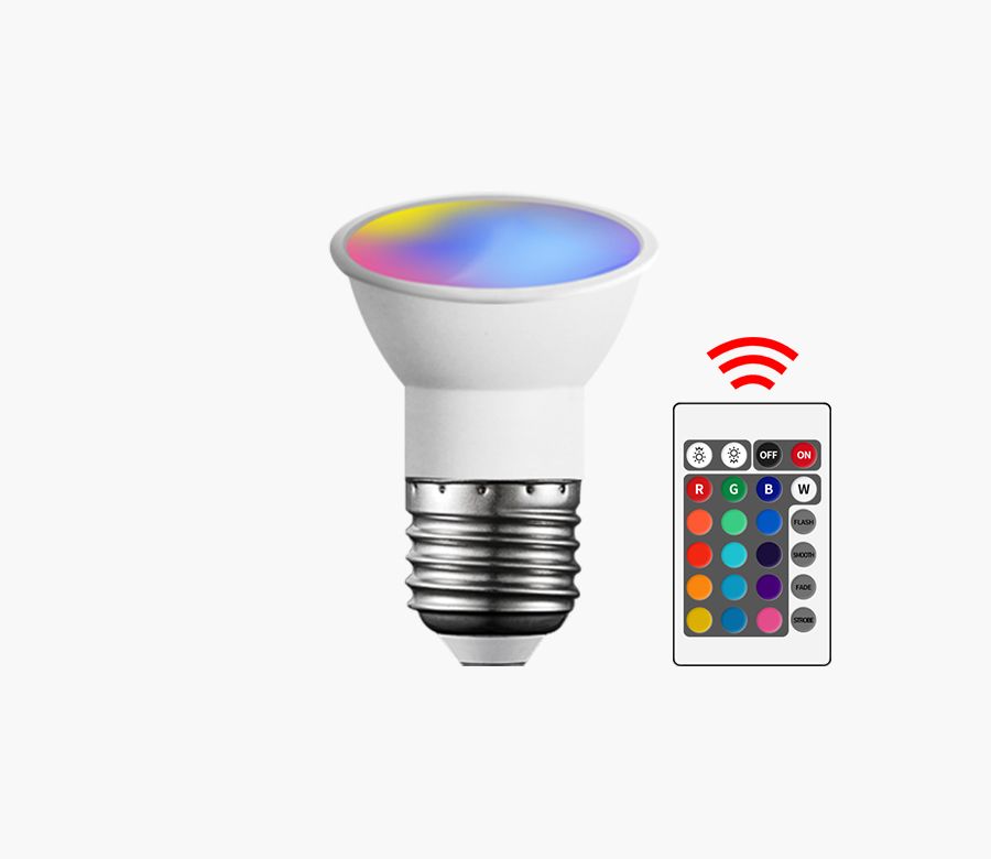 LED RGB Bulb Light GU10 MR16 6W