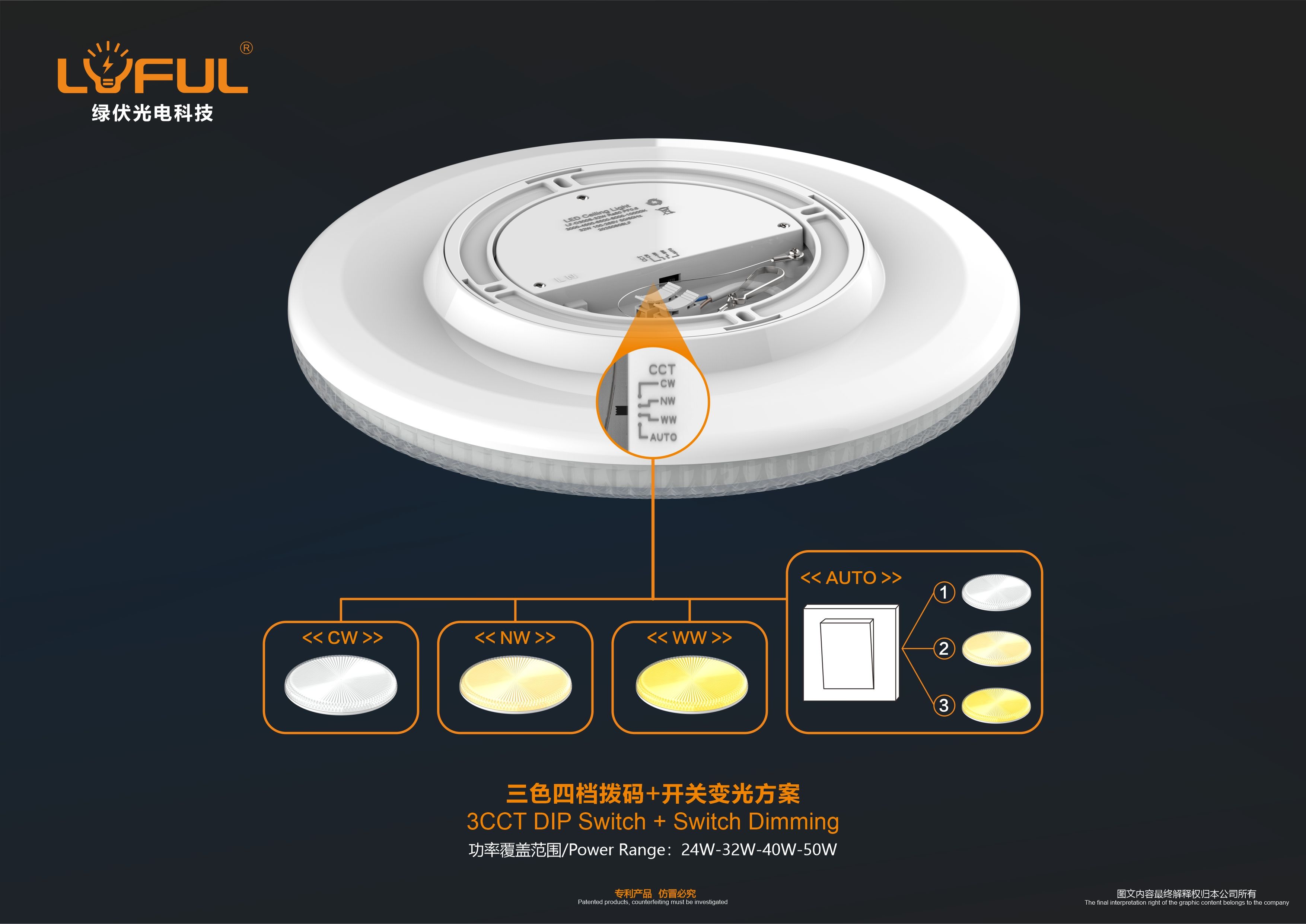 4CCT ceiling light