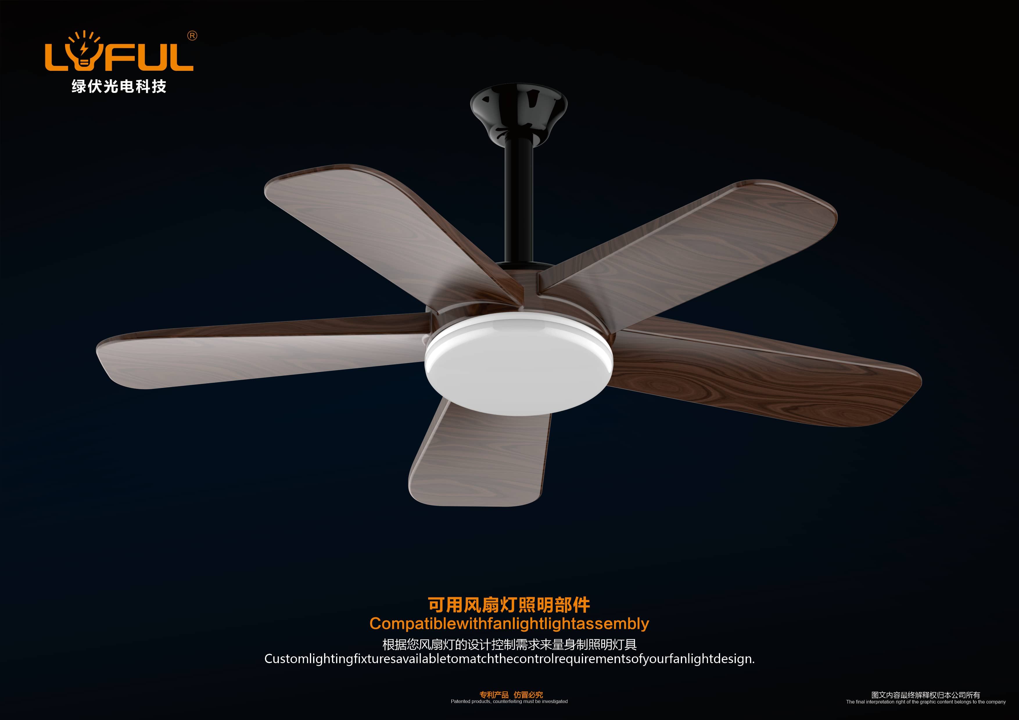 European Ceiling Fan Light Chandelier